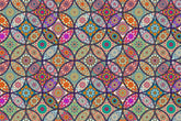 Culturally inspired mandala wallpaper with traditional art elements